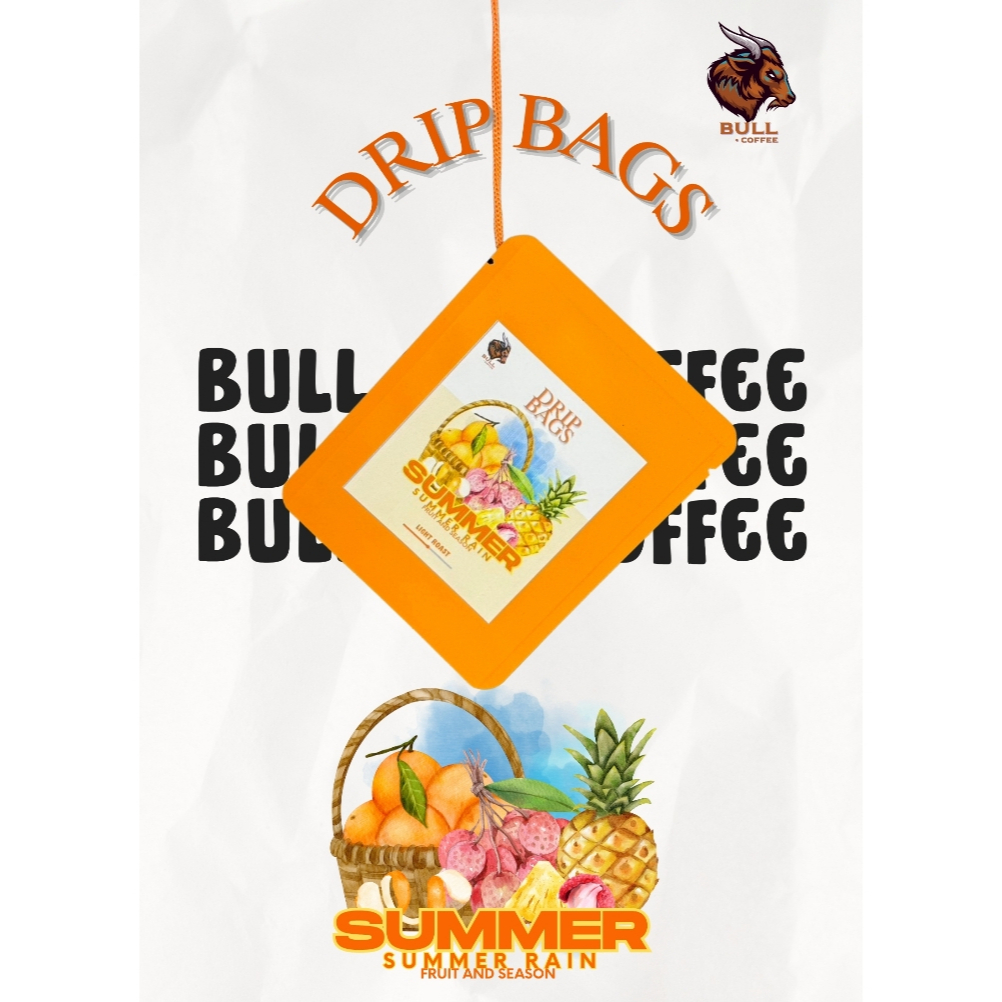 กาแฟคั่วDrip Bags Colombia ''Summer rain กลิ่นผลไม้รวม''