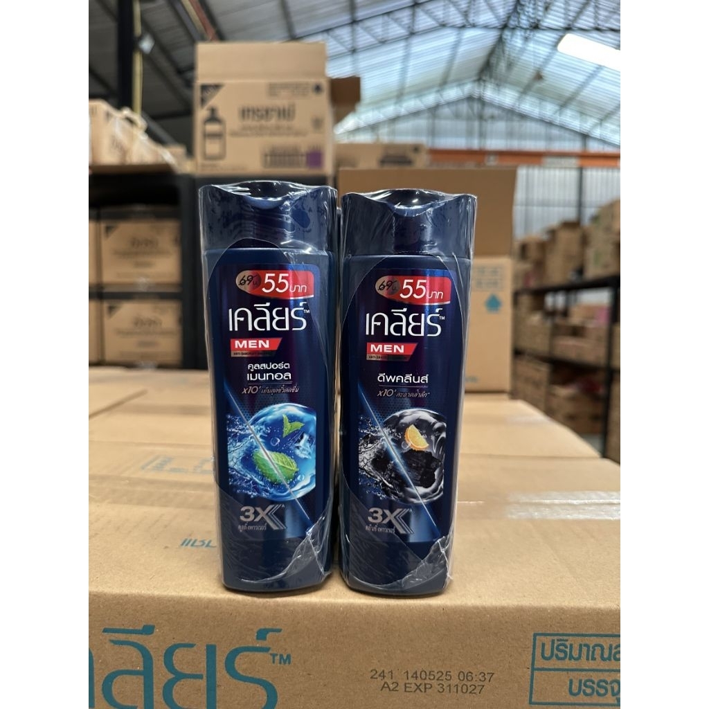 เคลียร์แชมพูสระผมผู้ชาย ขนาด 120 มล. ติดราคา 55 บาท (แพ็ค 3 ชิ้น )