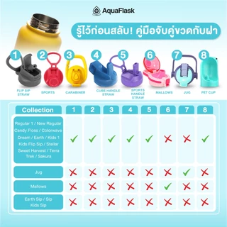 AquaFlask Flip Sip Straw Lid (14-64oz) - ฝาแบบหลอด (ขนาด 14-64 ออนซ์)
