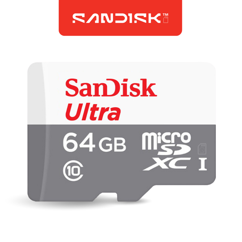 SanDisk Ultra Micro SD Card 64GB Class10 (SDSQUNR-064G-GN3MN) ประกัน 7ปี กล้องวงจรปิด ไร้สาย TF Card