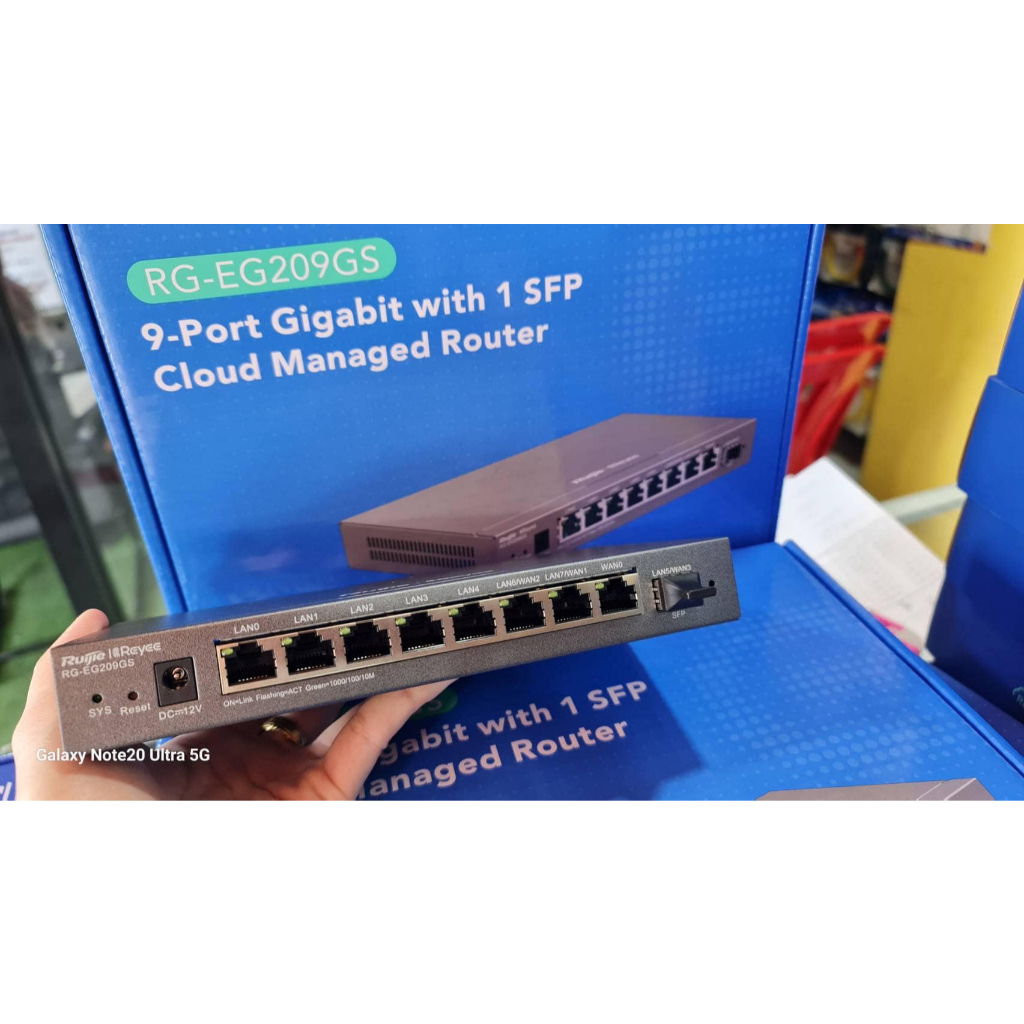 Reyee  9-Port Gigabit Cloud Managed SFP Router รุ่น RG-EG209GS