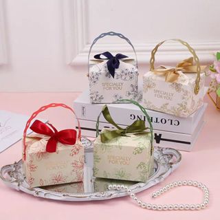 GIDA✏️กล่องขวัญพร้อมส่ง กล่องใส่ของชำร่วย ของรับไหว้ กระดาษพ…