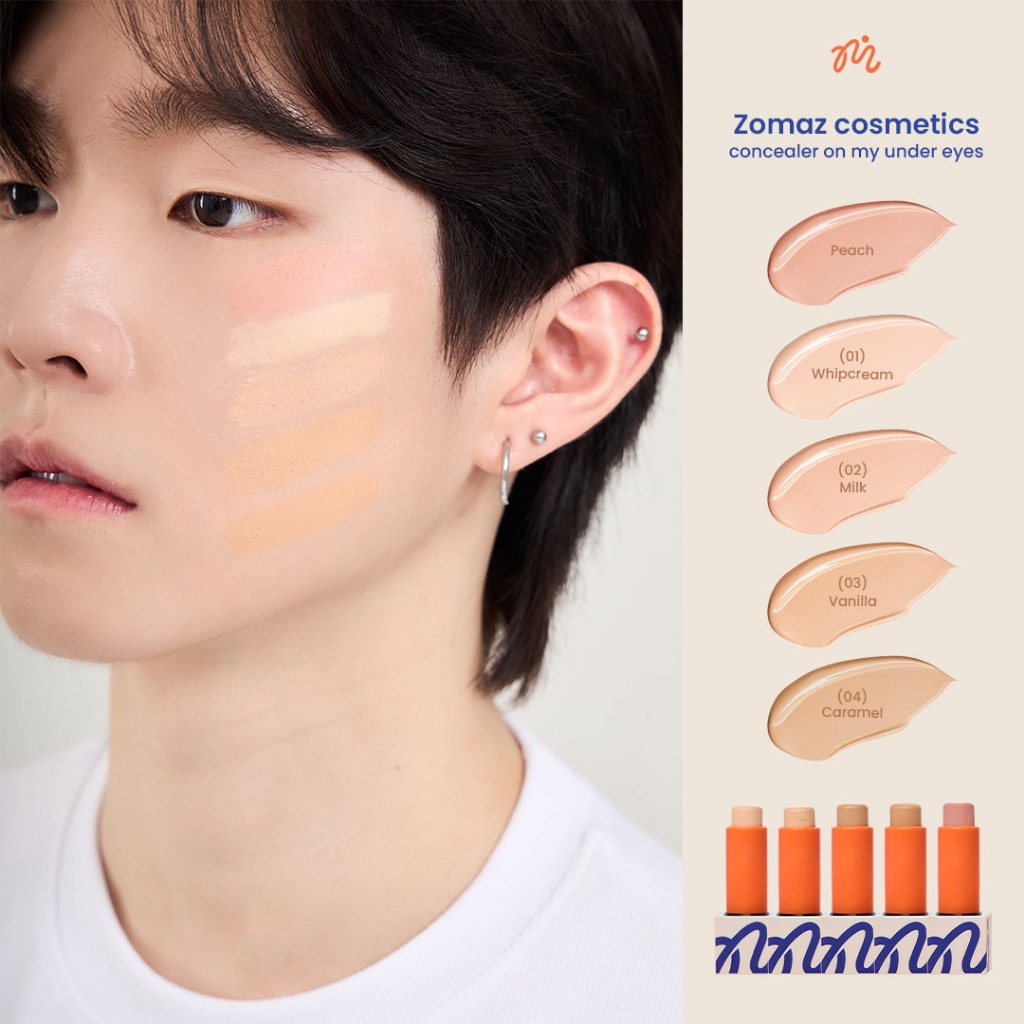ZOMAZ COSMETIC CONCEALER ON MY UNDER EYES SPF 15 PA++ ราคา ถูกที่สุด ดีลบีเคเค แกลเลอรีภาพที่ 7