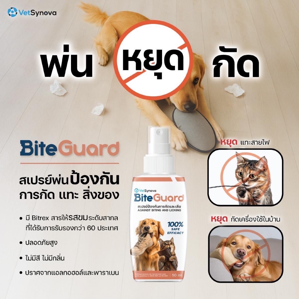 Bite Guardสเปรย์ป้องกันการกัดและเลียขนาด50ml