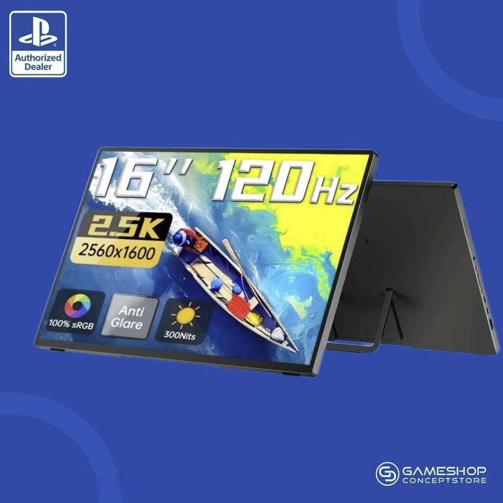 [ส่งด่วน] Intehill : จอมอนิเตอร์ พกพา Q16ZB / Q16ZT ขนาด 16 นิ้ว อัตราส่วน 16:10 หน้าจอ 2.5K/120Hz ส