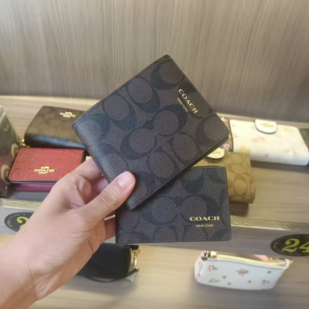 แฟชั่นคลาสสิกเรียบง่ายบุรุษเหรียญศูนย์เหรียญกระเป๋าสตางค์ F75006 F74771 F74993 F74586