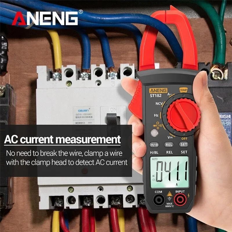 ตัววัดแคลมป์ดิจิตอล ANENG ST182 NCV Ohm Digital Clamp รูปที่ 5