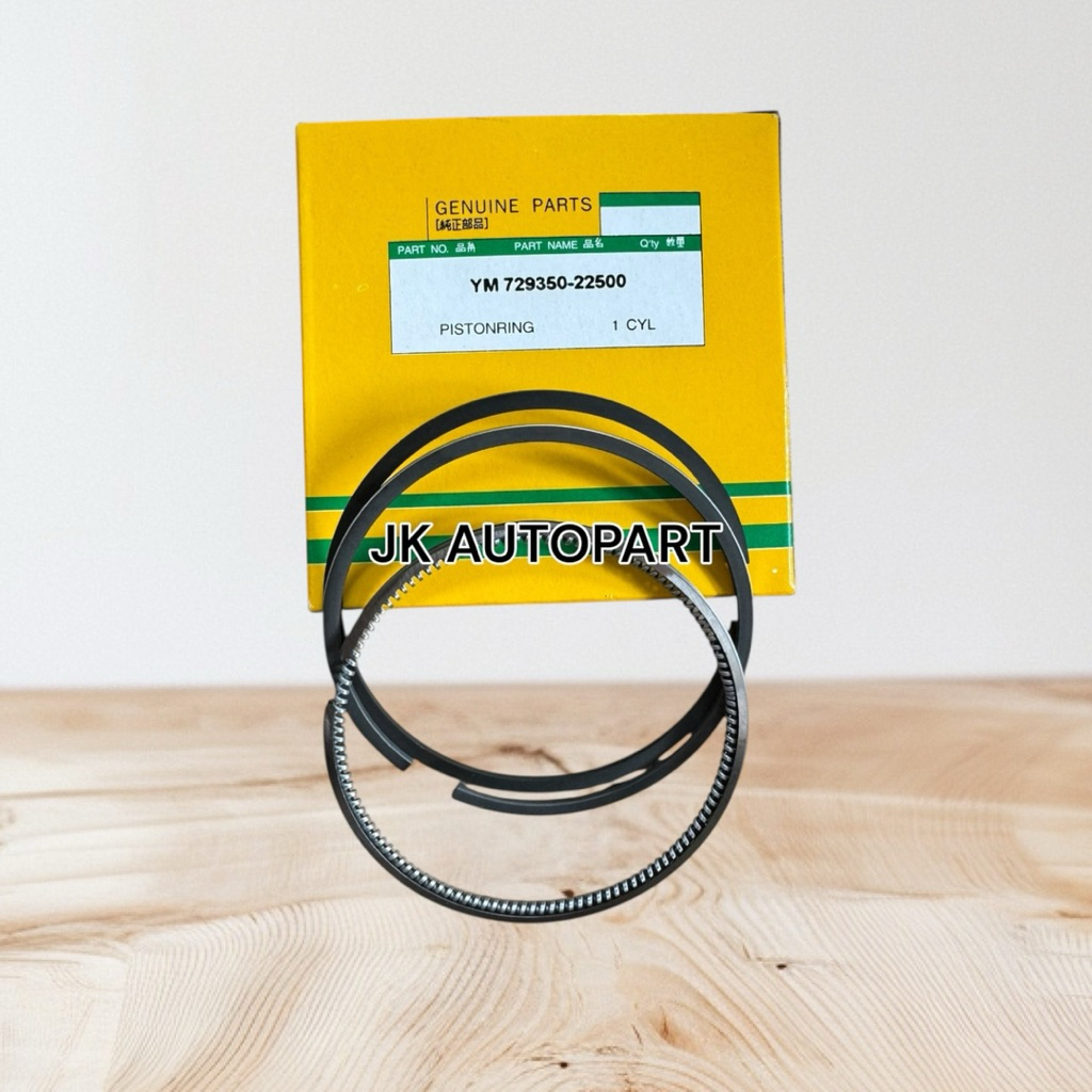 แหวนลูกสูบ KUBOTA 3D84 รุ่น 3แหวน STD YM 729350-22500 เกรด OEM แท้ (1ชุด=3สูบ)/BEGNHP