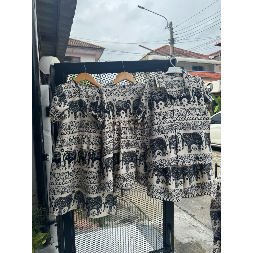 ชุดเซตฮาวายเด็กชาย เด็กหญิง ผ้าไหมอิตาลีใส่สบาย