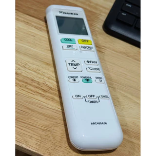 รีโมทแอร์ไดกิ้น(ใหม่แท้)(โค้ดฝาหน้า ARC480A36) อะไหล่แอร์แท้