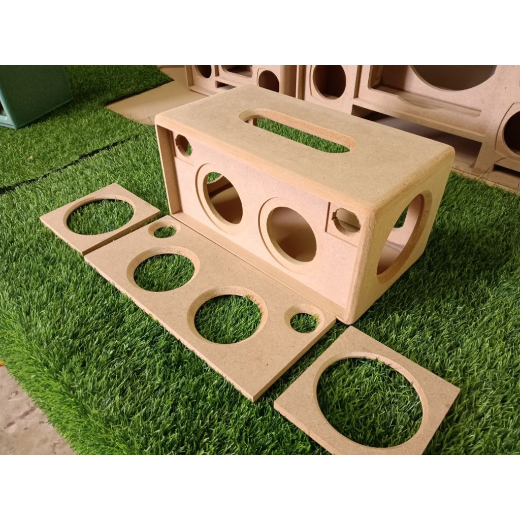 ตู้งานดิบ 4.5 คู่แหลม 2 นิ้ว 2 ดอก passive 5 นิ้วคู่