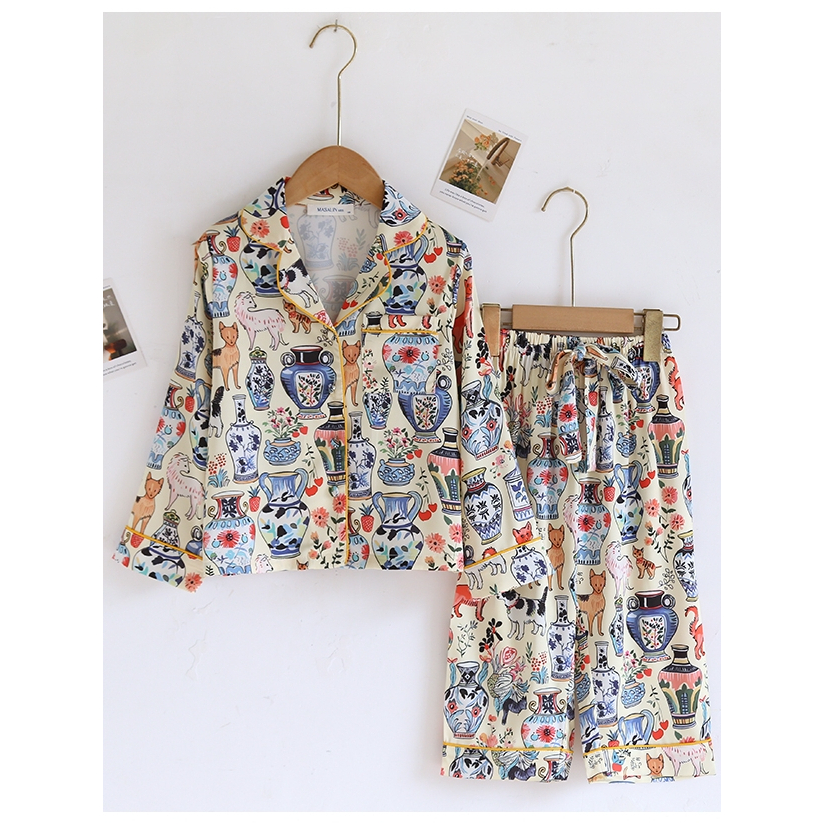 ชุดนอน Muslin Pajamas Collection Muslin Pet  (M3143 M3144)