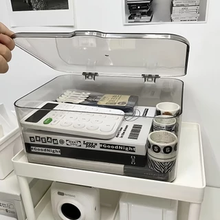 【PET หนา】กล่องเก็บของ พับได้ กล่องใส่ของแบบใสก อเนกประสงค์ storage box กันฝุ่น กันความชื้น แข็งแรงทน