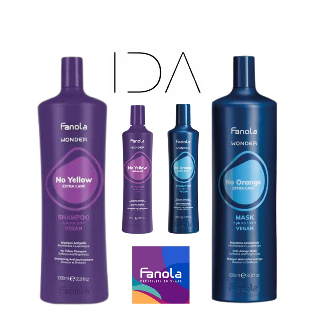 Fanola shampoo สำหรับผมทำสี เพื่อฆ่าสีเหลืองสำหรับผมขาวและผมสีบลอนด์