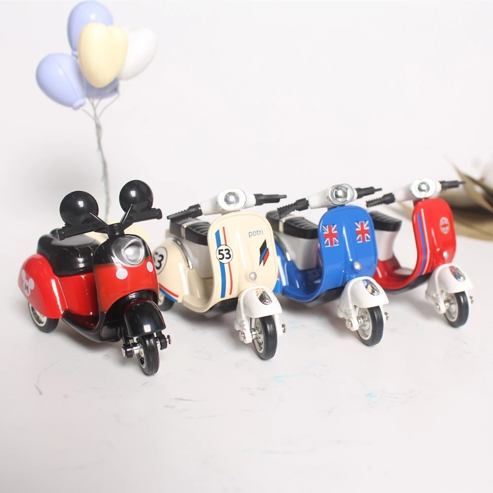 VESPA CLASSIC โมเดลรถเหล็ก ของสะสม เวสป้า สเกล1:32 มีลาน วิ่งได้ โมเดลของเล่น มอเตอร์ไซค์รุ่นจำลอง ของเล่นเด็ก