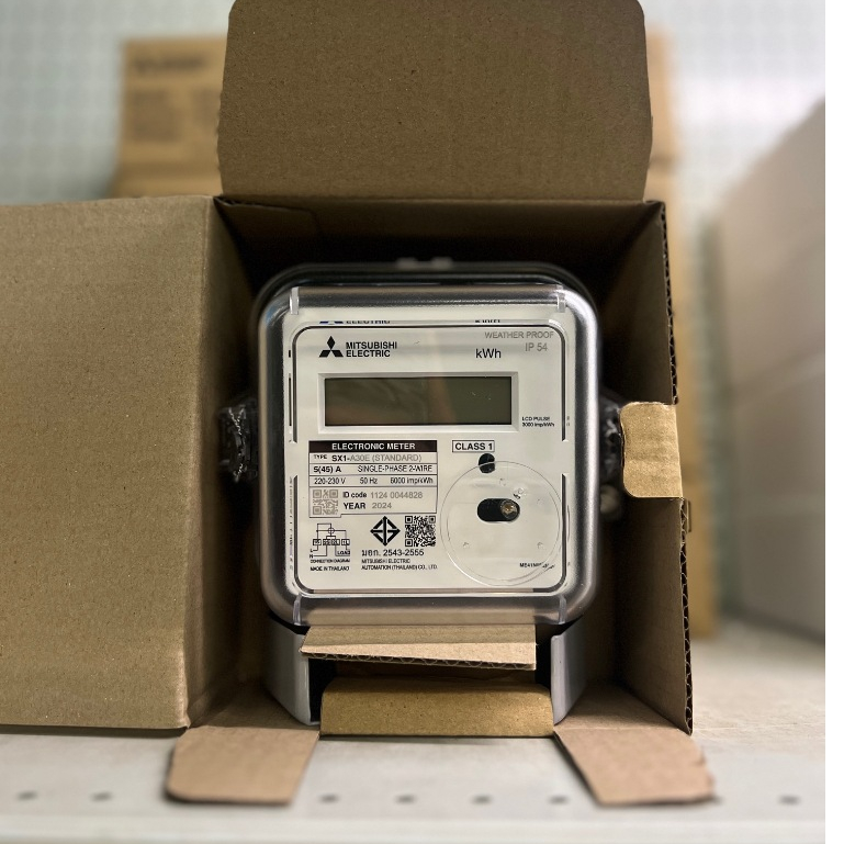 Mitsubishi มิเตอร์ไฟฟ้า รุ่น SX1-A30E 1P2W 5A(45A) 220V 1เฟส มิเตอร์อิเล็กทรอนิกส์ รุ่นมาตรฐาน