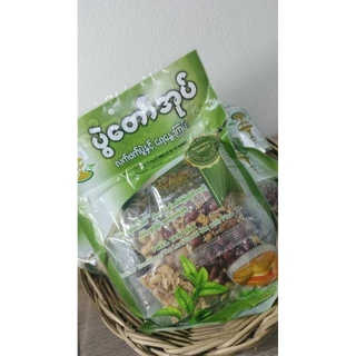 Pwel Taw Oak Myanmar ชุดยำใบชาพม่าแบบดั้งเดิม 10pcs
