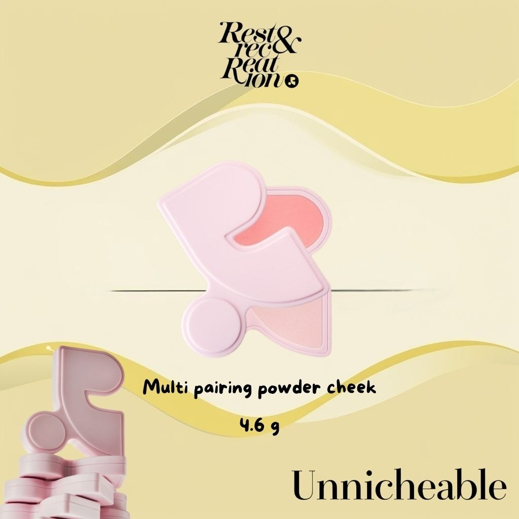 [พร้อมส่งจากไทย] ลดเคลียร์สตอค Rest and recreation - multi paring power cheek บลัชสองสี