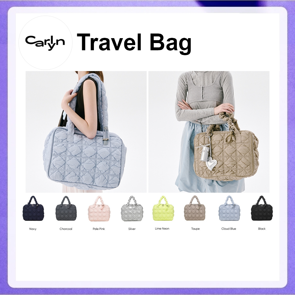 Carlyn Travel Bag 8 Colors H74120010 (Black, Taupe, Charcoal, Silver, Navy)