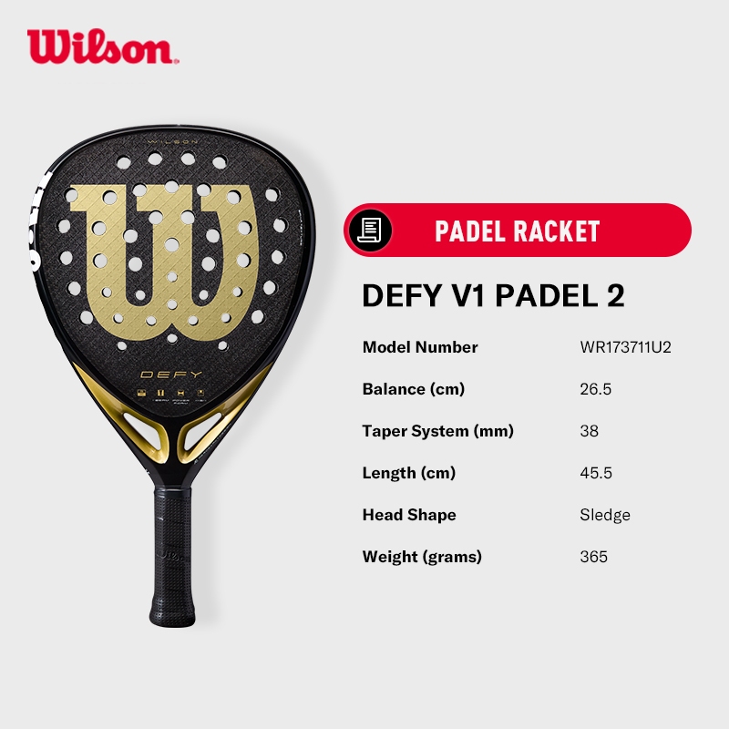Wilson Defy V1 Padel Racket WR173711U2 Official Store — صورة 5