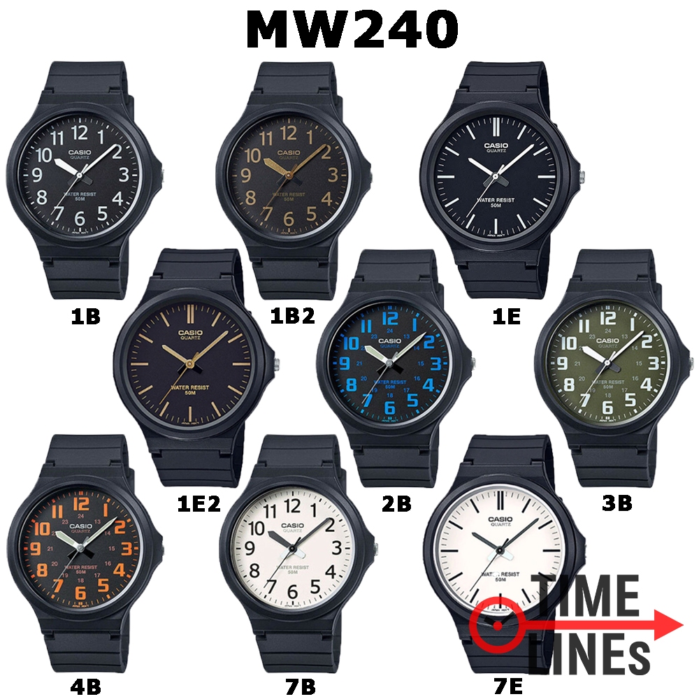 !!ประกันพร้อมกล่อง CMG!! CASIO รุ่น MW-240 นาฬิกาข้อมือผู้ชาย ขนาดใหญ่ พร้อมกล่องและรับประกัน 1ปี MW