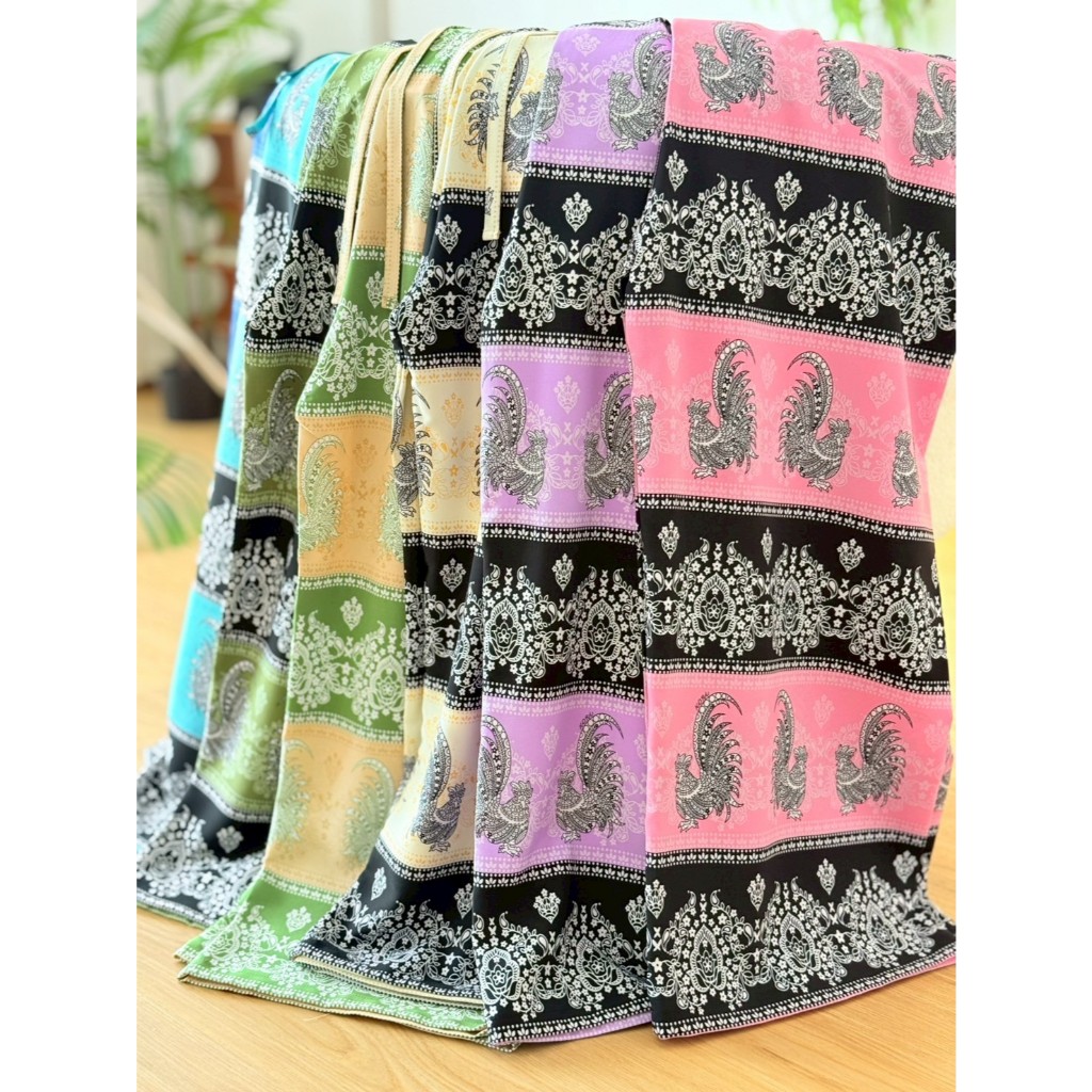 KORU กางเกงขายาวทรงหลวม ลายไก่ระกา - รูปที่ 2