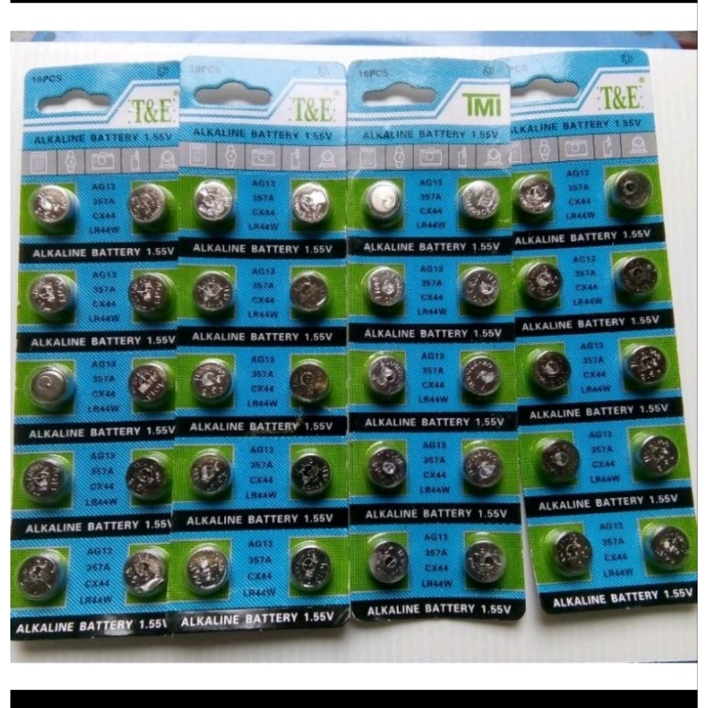 ถ่านกระดุม AG13/LR44W/SR44/A76/357 **ซื้อ 10 แผง แถม 1 แผง** - รูปที่ 4