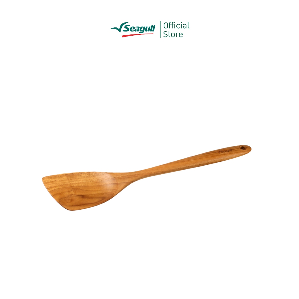 Seagull ตะหลิวปลายเฉียง ไม้สัก Bevelled turner Teak wood
