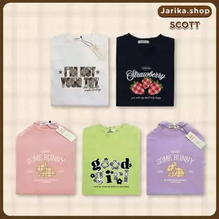 Jarikashop - เสื้อยืดลาย scott ( งานป้าย.. Jarika ) ( จ265 )
