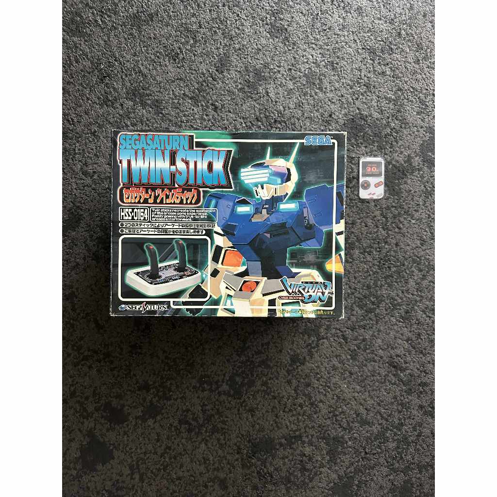 Sega Saturn Twin Stick Controller and Virtual On : Cyber Troopers Boxed /Japan