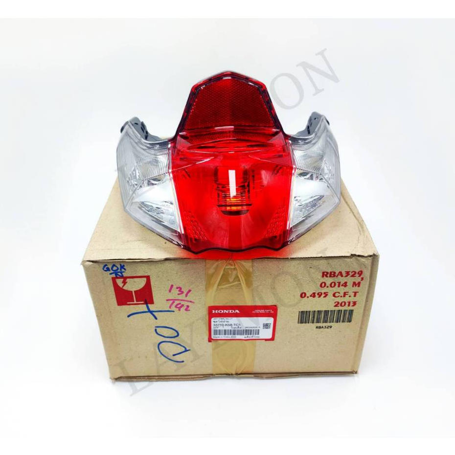 ไฟท้าย ชุดไฟท้าย ของแท้เบิกศูนย์ Honda Wave110i ไฟท้ายเวฟ110i ปี2019-2025 รุ่นไฟหน้าled รหัส 33710-K