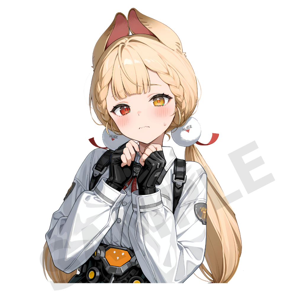 Alice zzz Sticker สติ๊กเกอร์ 2 แผน Zenless Zone Zero Alice Thymefield สติกเกอร์