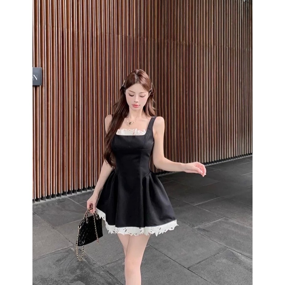 AURORA BRAND 8759-4173 ชุดเดรสสั้นโทนสีดำ