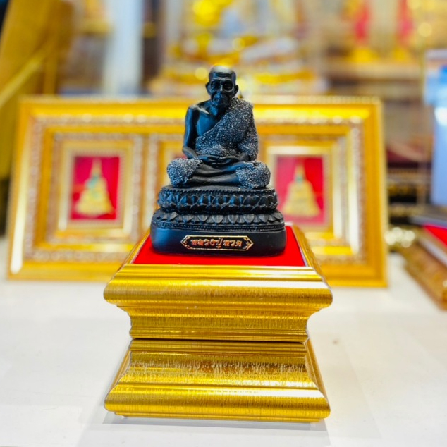 ❗️ฐาน 2 ชั้น ❗️ฐานพระราคาถูก ✅ คุณภาพดี (ไม้ทองเรียบ สูง4 นิ้ว) ราคา ถูกที่สุด ดีลบีเคเค แกลเลอรีภาพที่ 2