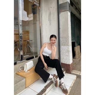 (𝟎𝟎𝟖) พร้อมส่ง🍉𝐍𝐀𝐍𝐎🍉(S-2XL) กางเกงขากระบอกกลาง ทรงสวยมาก ได้ไปไม่ผิดหวัง ผ้านาโนเนื้อแน่น ทิ้งตัวสวย ใส่ได้ทุกโอกาส