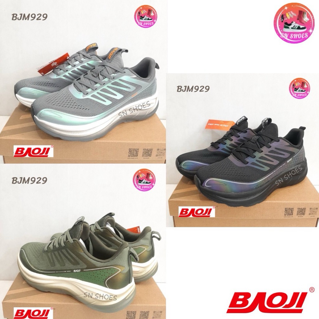 รองเท้าผ้าใบBAOJI เเท้100% BJM 929 รองเท้าผ้าใบผู้ชาย ไซร้ 41-45