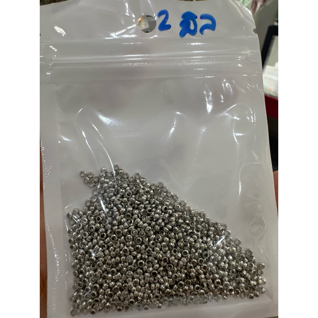 สต๊อปเปอร์2,2.5,3มิลเม็ดบีบลูกปัดล็อคเอ็น20กรัม=70บาท