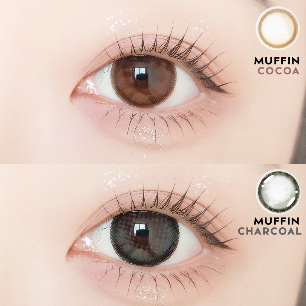 Candy lens คอนแทคเลนส์ Ultraslim รุ่น Muffin สี น้ำตาลและเทา