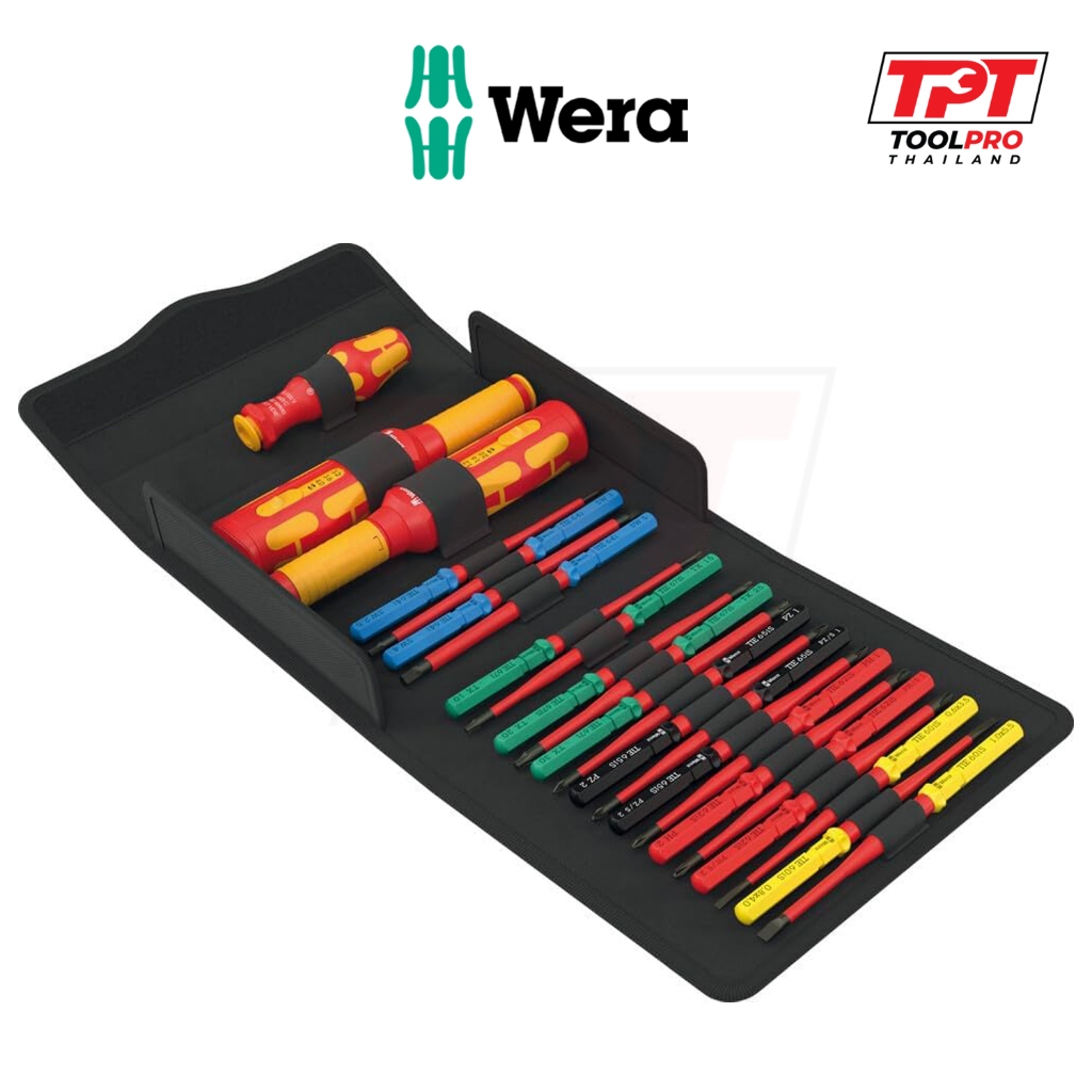 Wera ชุดไขควงขันทอร์ค KK VDE Safe-Torque Speed Control Cabinet Set 1 (05006633001)