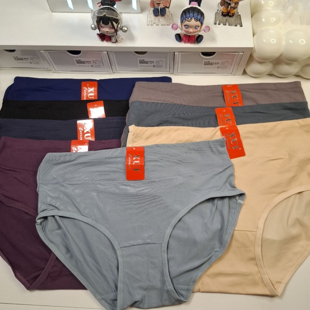 พร้อมส่ง!!!  #558#กางเกงในผู้หญิงไซส์ใหญ่ รุ่นขอบพับ เก็บสะโพกช
