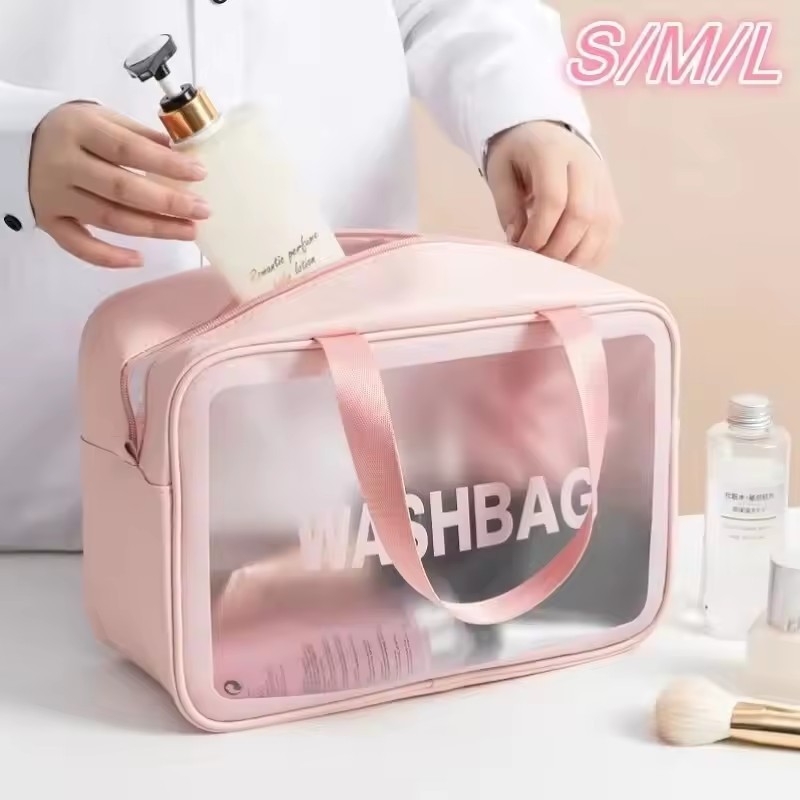 🔥 ‌กระเป๋าเครื่องสำอางค์กันน้ำ 2in1 [ชั้นเดียว/สองชั้น] | กันน้ำ100% | พกพาสะดวก | ใส่ครบทุกชิ้น