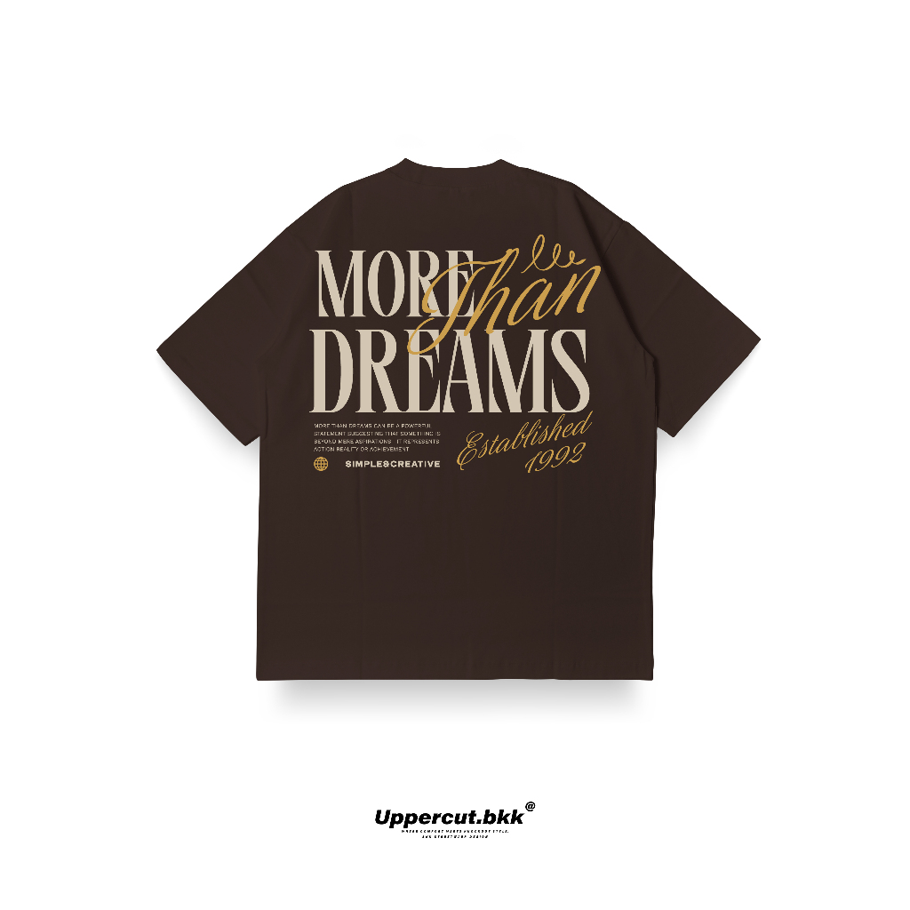 เสื้อยืด Streetwear Oversize ผู้ชาย สกรีนลาย U-033 "มีเก็บเงินปลายทาง"