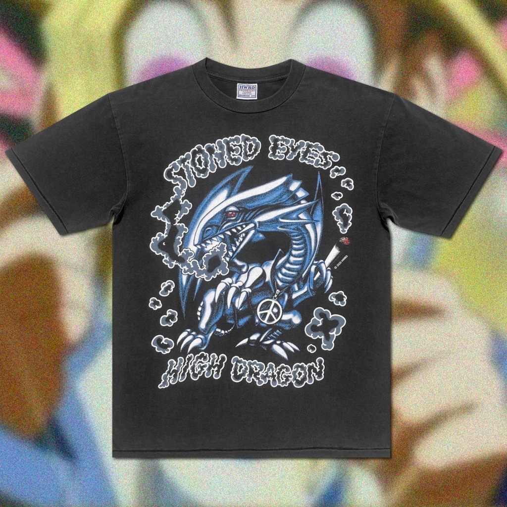Homeward Bound เสื้อยืดคอกลม Stoned Eyes High Dragon Tee