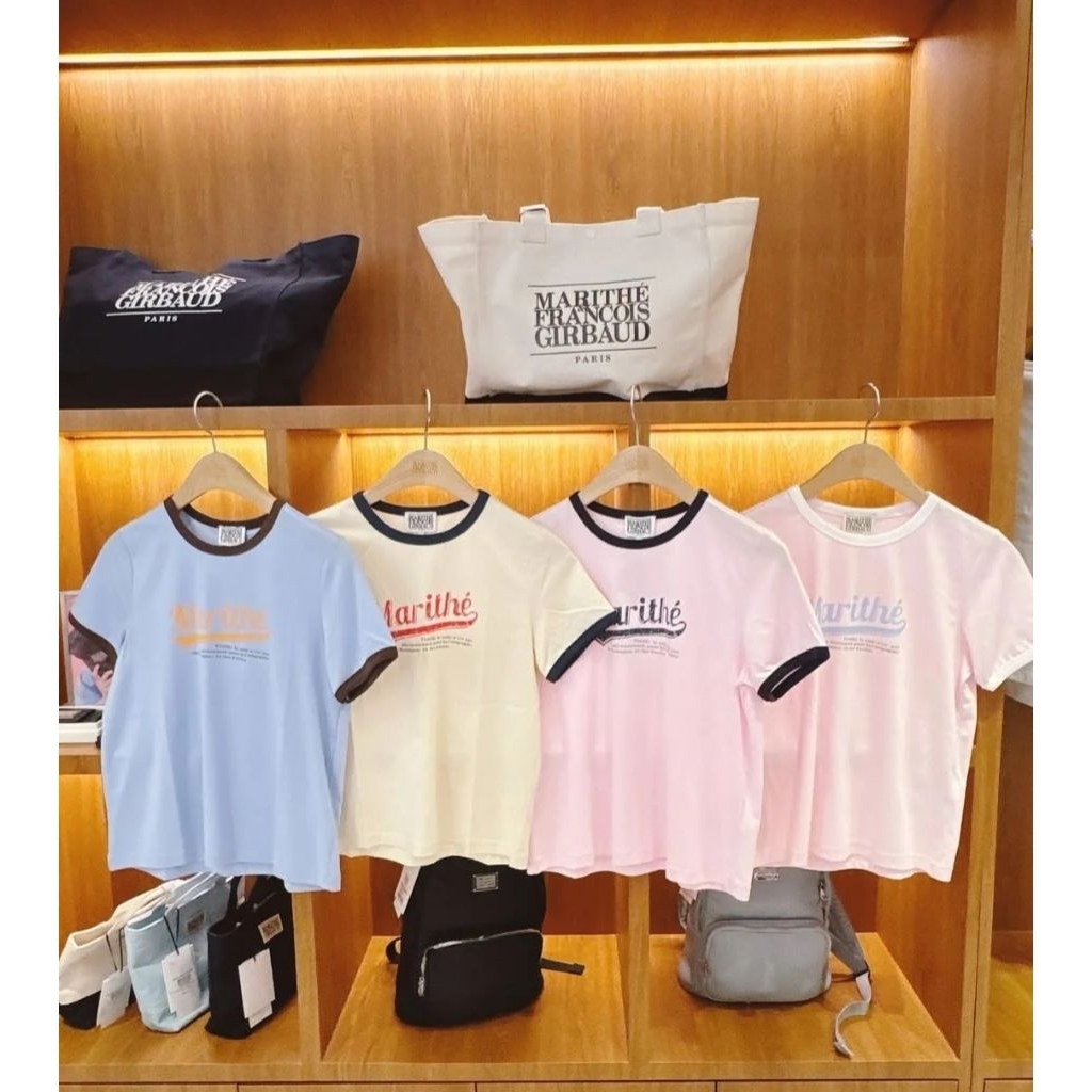 Marithe W vintage baseball ringer tee