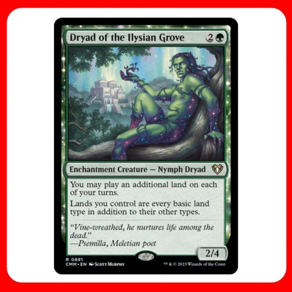 [MTG] Dryad of the Ilysian Grove [CMM] [GREEN] [RARE] [NORMAL] [ENG] (การ์ดเมจิค / Magic the Gatheri