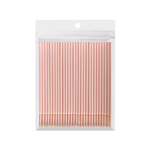แปรงไมโครบรัช งอได้ ใช้แล้วทิ้ง สีชมพู แพ็ค 100 ชิ้น/ห่อ สินค้าพร้อมส่ง