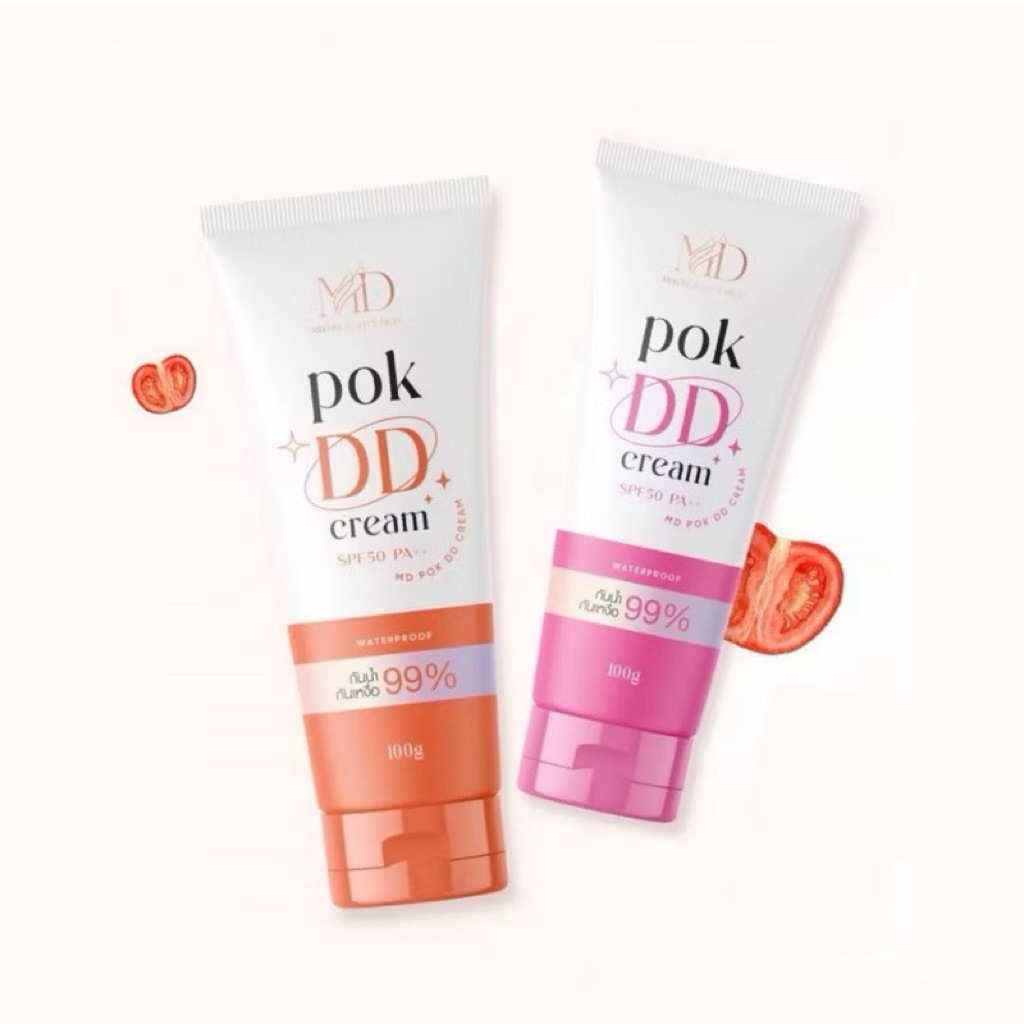 POK DD CREAM พอกดี พอกดีดีครีม กันแดดพอกดีเปลี่ยนผิวขาว 100 g.