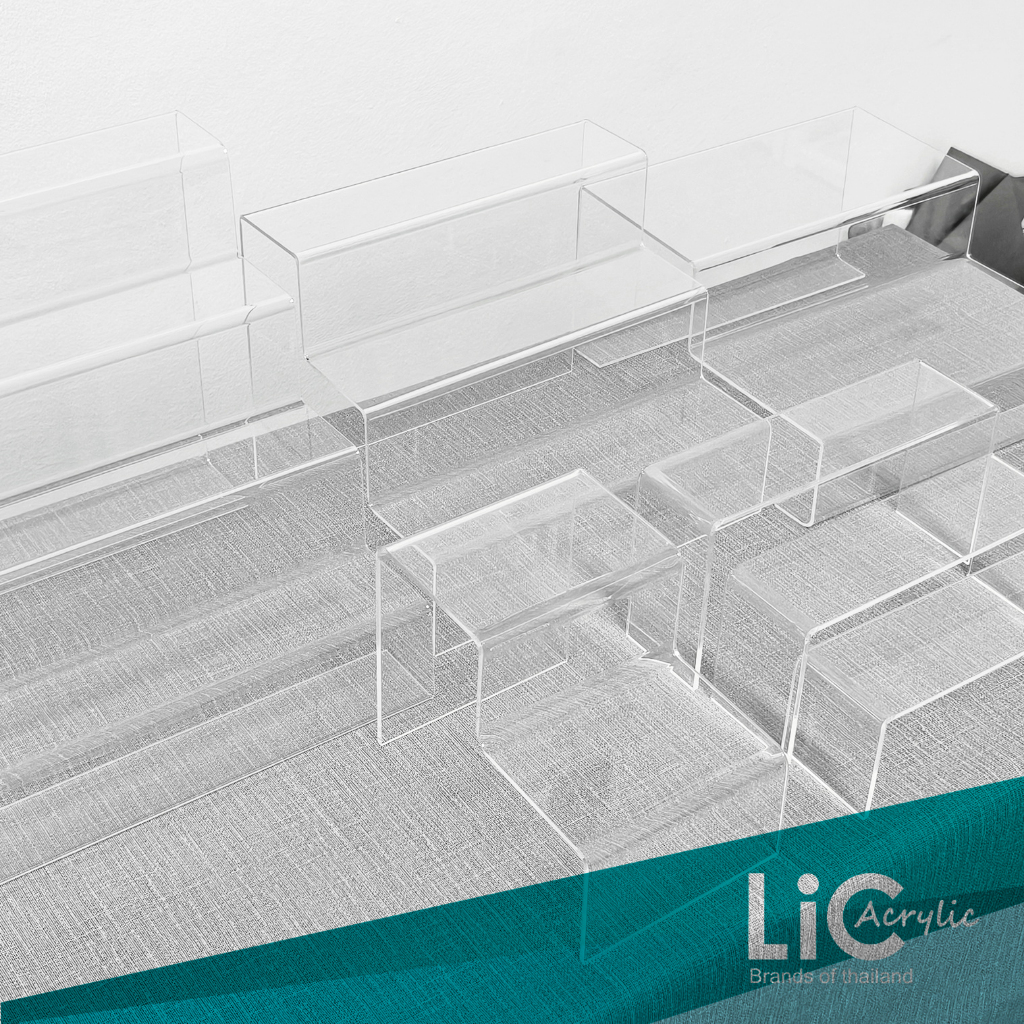 ชั้นวางโมเดล ชั้นอะคริลิค ชั้นวางของ ชั้นต่อเนื่องและชั้นแยกชิ้น 2-4 ชั้น มีหลายความหนา - รูปที่ 3