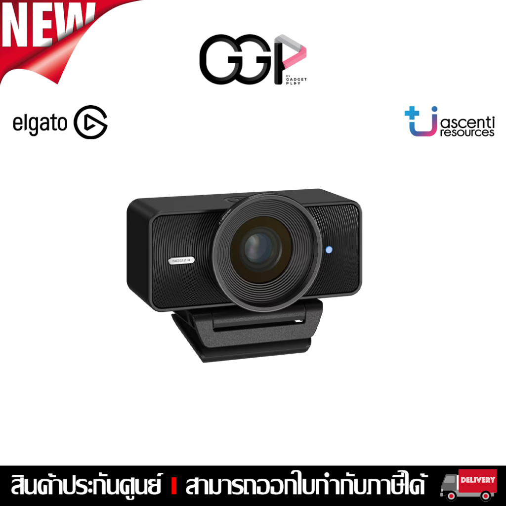 [กรุงเทพฯส่งด่วน] Elgato Facecam 4K60 Studio Webcam 10WAF9901 ความคมชัดสูงระดับ 4K ไลฟ์สด
