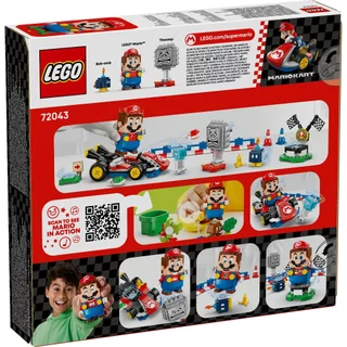 LEGO Super Mario 72043 Mario Kart – Interactive LEGO Mario & Standard Kart (278pcs.), Building Blocks, Kids Toy